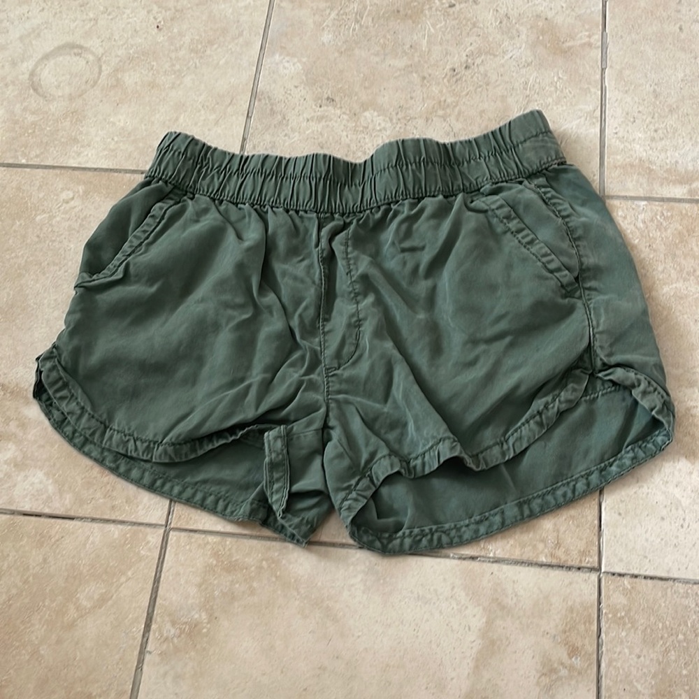 Army green shorts